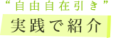 自由自在引き 実践で紹介